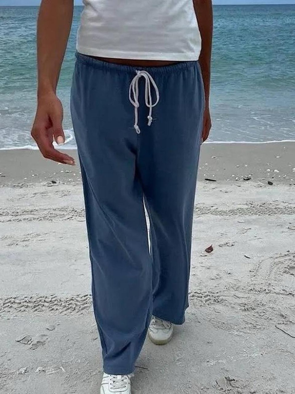 Brandy Melville sky blue autumn sweatpants